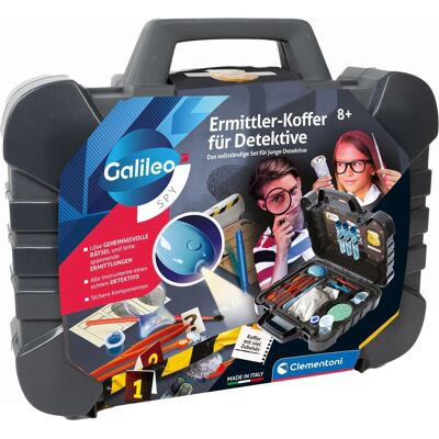 Clementoni Mallette de détective Galileo - Publicité Clementoni Mallette de détective Galileo - Publicité