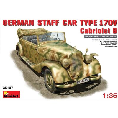 Maquette militaire Mercedes-Benz 170V Cabriolet - Échelle 1/35 - Publicité Maquette militaire Mercedes-Benz 170V Cabriolet - Échelle 1/35 - Publicité