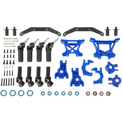 Traxxas outer driveline & suspension upgrade kit extreme heavy duty blue - Publicité Traxxas outer driveline & suspension upgrade kit extreme heavy duty blue - Publicité