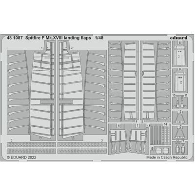 Eduard Flaps de atterrissage F Mk.XVIII 1:48 - Accessoire avion - Publicité Eduard Flaps de atterrissage F Mk.XVIII 1:48 - Accessoire avion - Publicité