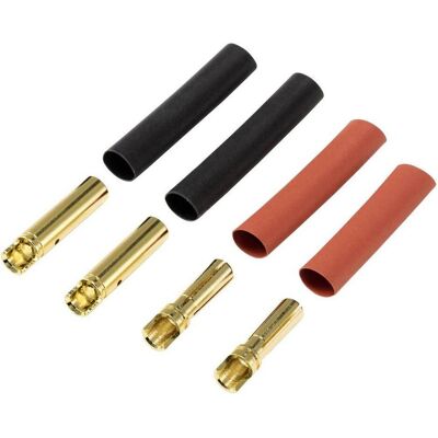 Reely RE-6534189 Connecteur de batterie 4 mm plaqué or 2 paires - Publicité Reely RE-6534189 Connecteur de batterie 4 mm plaqué or 2 paires - Publicité