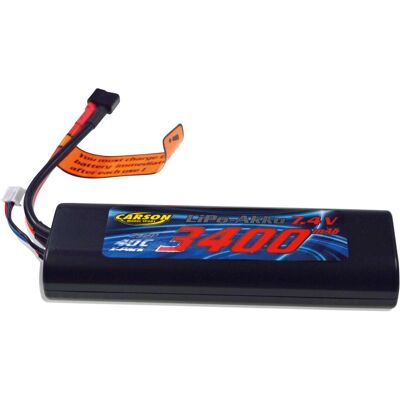 Carson Modellsport Batterie RC 7,4V 3400mAh LiPo - RC Battery Pack - Publicité Carson Modellsport Batterie RC 7,4V 3400mAh LiPo - RC Battery Pack - Publicité
