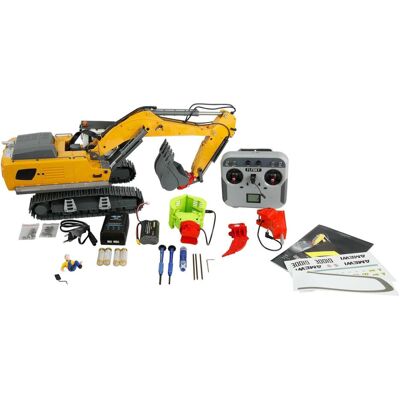 Amewi G100E Vollmetall Bagger 1:18 RTR (RTR Prêt à fonctionner) - Publicité Amewi G100E Vollmetall Bagger 1:18 RTR (RTR Prêt à fonctionner) - Publicité