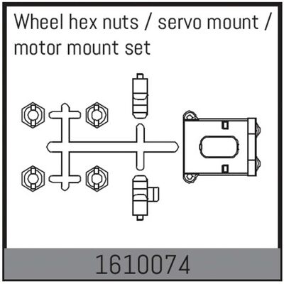 Absima wheel hex nuts / servo mount / motor mount set - Publicité Absima wheel hex nuts / servo mount / motor mount set - Publicité