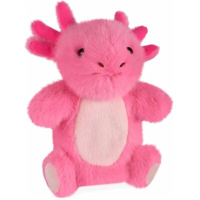 Doudou et Compagnie Handpuppe Axolotl 24cm (MQ1) - Publicité Doudou et Compagnie Handpuppe Axolotl 24cm (MQ1) - Publicité