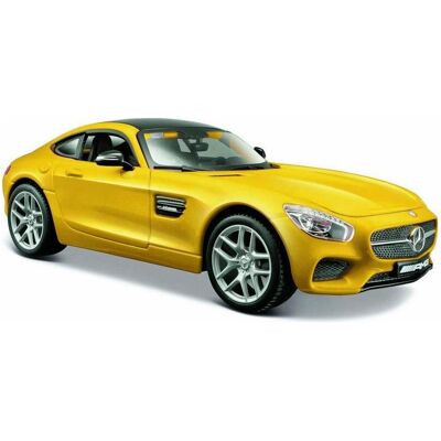 Maisto Mercedes AMG GT Jaune - Échelle 1:24 - Modèle réduit de voiture - Publicité Maisto Mercedes AMG GT Jaune - Échelle 1:24 - Modèle réduit de voiture - Publicité