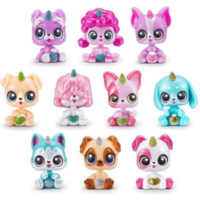Ensemble de Jouets Rainbocorns avec Chiot Licorne - Série 1 - Publicité Ensemble de Jouets Rainbocorns avec Chiot Licorne - Série 1 - Publicité