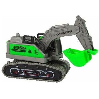 LEAN TOYS Excavatrice Verte avec Traction par Friction - Véhicule de Construction - Publicité LEAN TOYS Excavatrice Verte avec Traction par Friction - Véhicule de Construction - Publicité