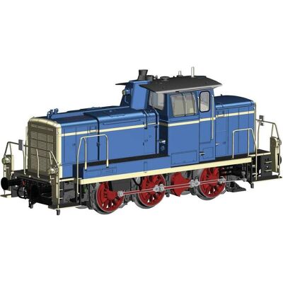 Locomotive Diesel Piko BR 360 - H0 - Beige bleu - Publicité Locomotive Diesel Piko BR 360 - H0 - Beige bleu - Publicité