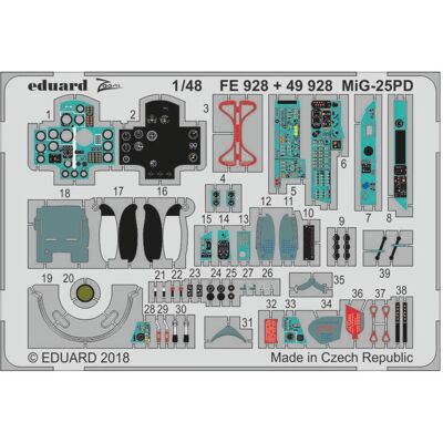 Eduard Mikoyan MiG-25PD Échelle 1:48 - Kit Modèle d'Avion - Publicité Eduard Mikoyan MiG-25PD Échelle 1:48 - Kit Modèle d'Avion - Publicité