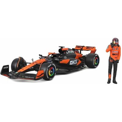 Bburago McLaren F1 MCL38 2024 mit Figur 1/24 Piastri - Publicité Bburago McLaren F1 MCL38 2024 mit Figur 1/24 Piastri - Publicité