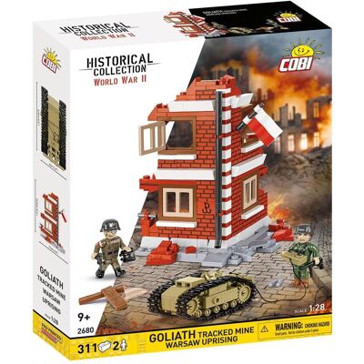 Cobi 311 PCS Seconde Guerre Mondiale / 2680 / Mine chenillée Goliath de Varsovie - Publicité Cobi 311 PCS Seconde Guerre Mondiale / 2680 / Mine chenillée Goliath de Varsovie - Publicité