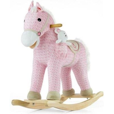 Mally Cheval à bascule Pony rose - Publicité Mally Cheval à bascule Pony rose - Publicité