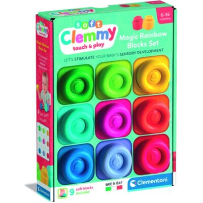 Clementoni Clemmy Magischer Regenbogen Bausteine 9 Stück Weich Sensorisch 17604 - Publicité Clementoni Clemmy Magischer Regenbogen Bausteine 9 Stück Weich Sensorisch 17604 - Publicité