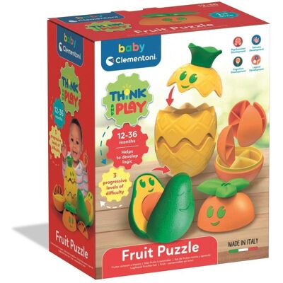 Clementoni 17512 - Puzzle de Fruits - Think & Play - Jouet Éducatif - Publicité Clementoni 17512 - Puzzle de Fruits - Think & Play - Jouet Éducatif - Publicité