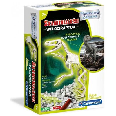 Clementoni - 50639 - Velociraptor - Fluorescent - Fossils - Publicité Clementoni - 50639 - Velociraptor - Fluorescent - Fossils - Publicité