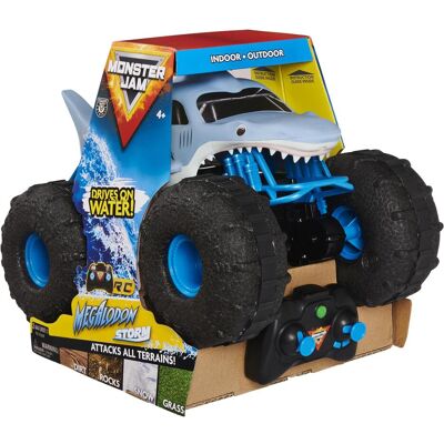 Spin Master Monster Jam Megalodon Storm - Camion monstre télécommandé - Publicité Spin Master Monster Jam Megalodon Storm - Camion monstre télécommandé - Publicité