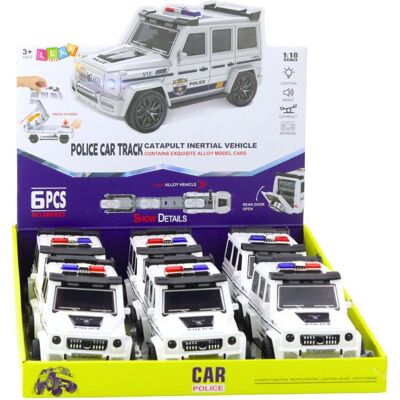 Lean Toys Lean Polizei-Geländewagen Mit Reibradantrieb Offene Strecke Weiss - Publicité Lean Toys Lean Polizei-Geländewagen Mit Reibradantrieb Offene Strecke Weiss - Publicité