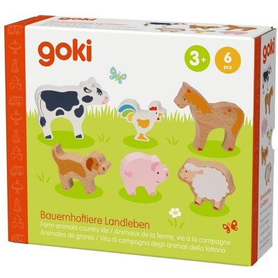 Goki Bauernhoftiere Landleben 6-teilig - Publicité Goki Bauernhoftiere Landleben 6-teilig - Publicité