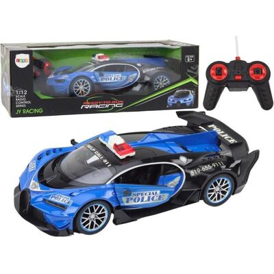 Lean Toys Ferngesteuertes Polizeiauto 1:12 blau - Publicité Lean Toys Ferngesteuertes Polizeiauto 1:12 blau - Publicité