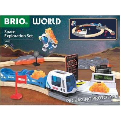 Ravensburger BRIO World Weltraumforschungs-Set - Holzeisenbahnset - wunderbares Geschenk für Kinder ab 3 J - Publicité Ravensburger BRIO World Weltraumforschungs-Set - Holzeisenbahnset - wunderbares Geschenk für Kinder ab 3 J - Publicité