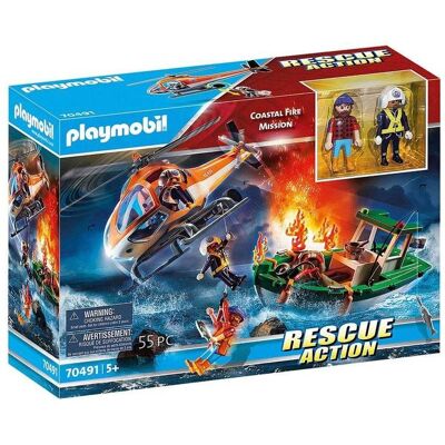 Playmobil Mission de lutte contre les incendies côtiers (70491) - Publicité Playmobil Mission de lutte contre les incendies côtiers (70491) - Publicité