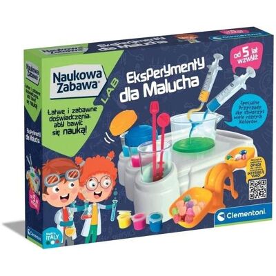 Clementoni Kit scientifique Expériences pour jeunes enfants - Publicité Clementoni Kit scientifique Expériences pour jeunes enfants - Publicité