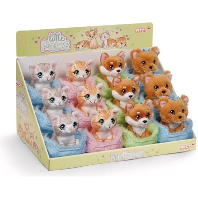 NICI Kuscheltier Little Paws 12cm 4sort. Disp (30 cm) - Publicité NICI Kuscheltier Little Paws 12cm 4sort. Disp (30 cm) - Publicité