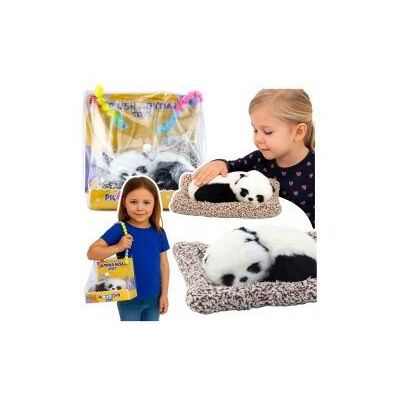 Lean Toys Schlafender Panda auf einem Kissen, Figur mit Fell und transparentem Beutel - Publicité Lean Toys Schlafender Panda auf einem Kissen, Figur mit Fell und transparentem Beutel - Publicité