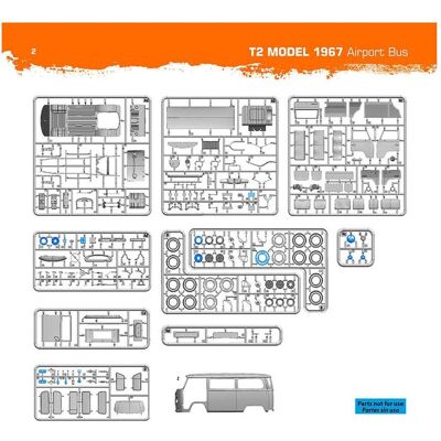 AK Interactive VOLKSWAGEN T2 Model 1967 Airport Bus - Publicité AK Interactive VOLKSWAGEN T2 Model 1967 Airport Bus - Publicité