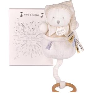 Doudou et Compagnie, Boîte à musique, Musikspieluhr Bär weiss 20cm - Publicité Doudou et Compagnie, Boîte à musique, Musikspieluhr Bär weiss 20cm - Publicité