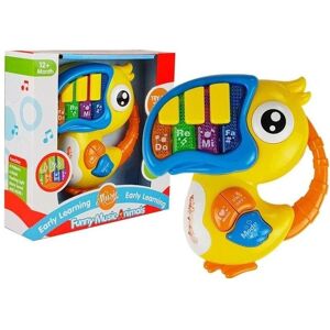Lean Toys Do Re Mi Papageienklavier, gelb - Publicité Lean Toys Do Re Mi Papageienklavier, gelb - Publicité