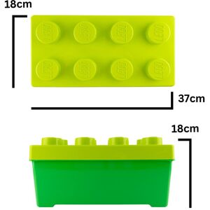 2 Boîtes de Rangement Moyennes Vertes + Jaunes avec Couvercle Empilable (LEGO Classic) - Publicité 2 Boîtes de Rangement Moyennes Vertes + Jaunes avec Couvercle Empilable (LEGO Classic) - Publicité