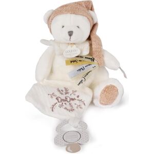 Doudou et Compagnie, Doudou, Schmusetuch mit Schnullerhalter Bär rosegold 20cm - Publicité Doudou et Compagnie, Doudou, Schmusetuch mit Schnullerhalter Bär rosegold 20cm - Publicité