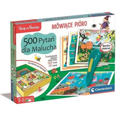 Clementoni Jeu Talking Pen 500 Questions pour les tout-petits - Publicité Clementoni Jeu Talking Pen 500 Questions pour les tout-petits - Publicité