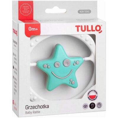Tullo, Hochet, Mintgraue Sternenrassel - Publicité Tullo, Hochet, Mintgraue Sternenrassel - Publicité