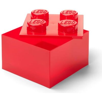 Lego Boîte de Rangement Rouge avec Couvercle - Organisateur de Jouets - Publicité Lego Boîte de Rangement Rouge avec Couvercle - Organisateur de Jouets - Publicité
