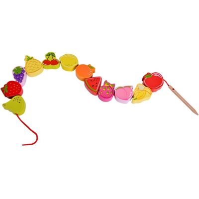 Classic World Ensemble de Perles en Bois de Fruits - 13 pièces - Publicité Classic World Ensemble de Perles en Bois de Fruits - 13 pièces - Publicité