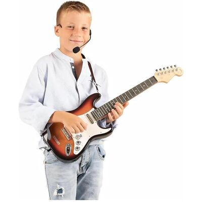 Bontempi Chitarra elettronica con microfono e connessione Wireless-Fender Style- (Multilingue) - Publicité Bontempi Chitarra elettronica con microfono e connessione Wireless-Fender Style- (Multilingue) - Publicité