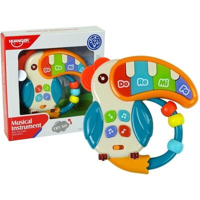 Lean Toys Papageien-Musikklavier mit Licht und Ton - Publicité Lean Toys Papageien-Musikklavier mit Licht und Ton - Publicité