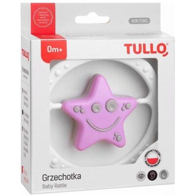Tullo, Hochet, Rosa und graue Sternenrassel - Publicité Tullo, Hochet, Rosa und graue Sternenrassel - Publicité