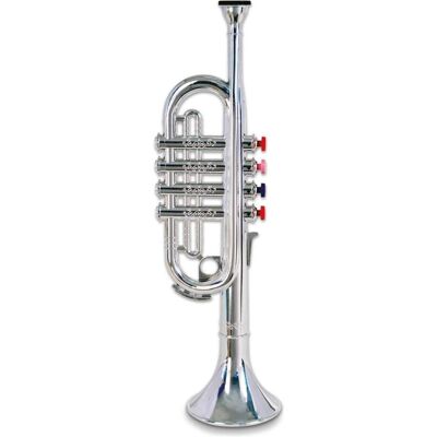 Bontempi Trompette à 4 touches colorées, argentée, 37 cm, en plastique (Multilingue) - Publicité Bontempi Trompette à 4 touches colorées, argentée, 37 cm, en plastique (Multilingue) - Publicité