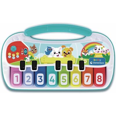 Clementoni - Baby Animals - Doll for Kids Prime Note, Game 18 Months, Interactive Electronic Keyboar (Allemand) - Publicité Clementoni - Baby Animals - Doll for Kids Prime Note, Game 18 Months, Interactive Electronic Keyboar (Allemand) - Publicité