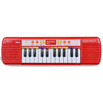 Bontempi Tambour à double membrane avec bandoulière et baguettes Ø 25 cm - Publicité Bontempi Tambour à double membrane avec bandoulière et baguettes Ø 25 cm - Publicité