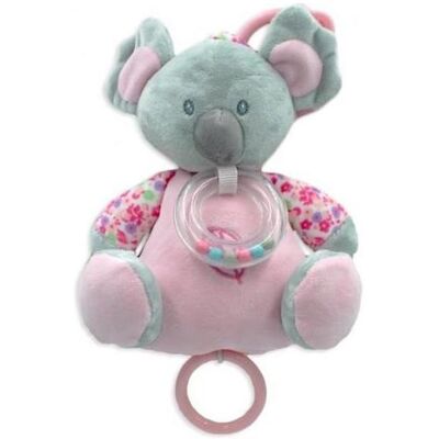 Peluches Koala Tulilo avec boîte à musique - Rose/Gris - Publicité Peluches Koala Tulilo avec boîte à musique - Rose/Gris - Publicité