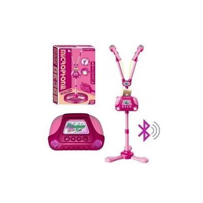 Trifox Doppelmikrofon mit Lautsprecher, rosa - Publicité Trifox Doppelmikrofon mit Lautsprecher, rosa - Publicité
