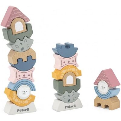 Viga Toys Medinės kaladėlės dėlionė bokštas vaikams PolarB - Publicité Viga Toys Medinės kaladėlės dėlionė bokštas vaikams PolarB - Publicité