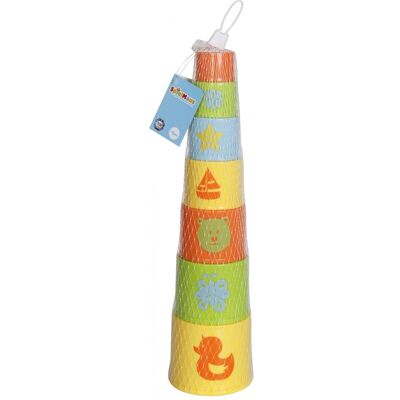 VEDES Großhandel GmbH - SpielMaus Baby Stapelturm - 34 cm - jouet - Publicité VEDES Großhandel GmbH - SpielMaus Baby Stapelturm - 34 cm - jouet - Publicité
