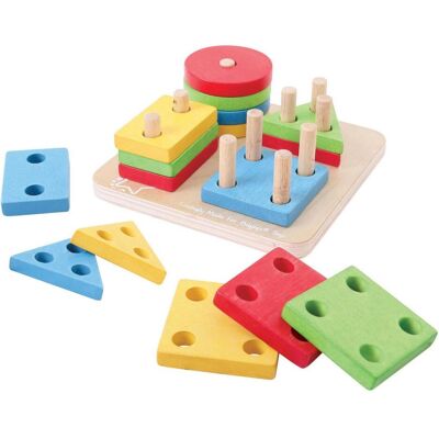Bigjigs Toys Premier Trieur de Formes - Jouet en Bois Éducatif pour Tout-Petits - Publicité Bigjigs Toys Premier Trieur de Formes - Jouet en Bois Éducatif pour Tout-Petits - Publicité