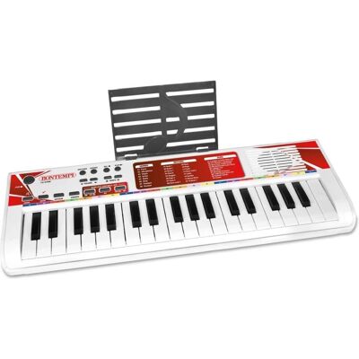 Bontempi Elektronik-Keyboard mit 37 Tasten weiss (Multilingue) - Publicité Bontempi Elektronik-Keyboard mit 37 Tasten weiss (Multilingue) - Publicité